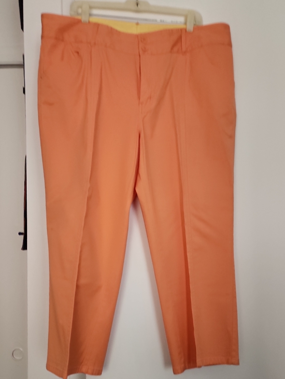 Venezia Cropped Women's Pants in Bright Orange
